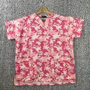 Pink Unicorn Print Women's Short Sleeve Top